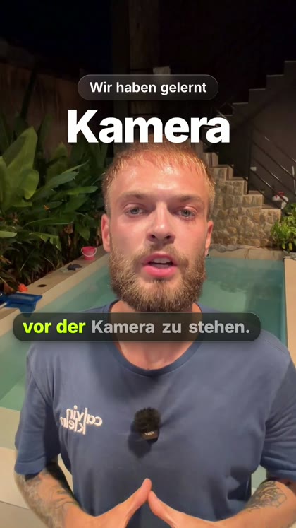 Beispiel-Reel mit Grafiken und Untertiteln