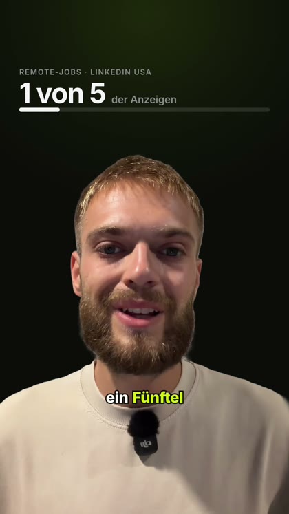 Beispiel-Reel mit Grafiken und Untertiteln